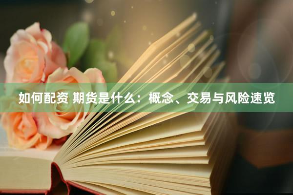 如何配资 期货是什么：概念、交易与风险速览