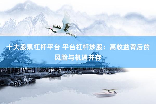 十大股票杠杆平台 平台杠杆炒股：高收益背后的风险与机遇并存